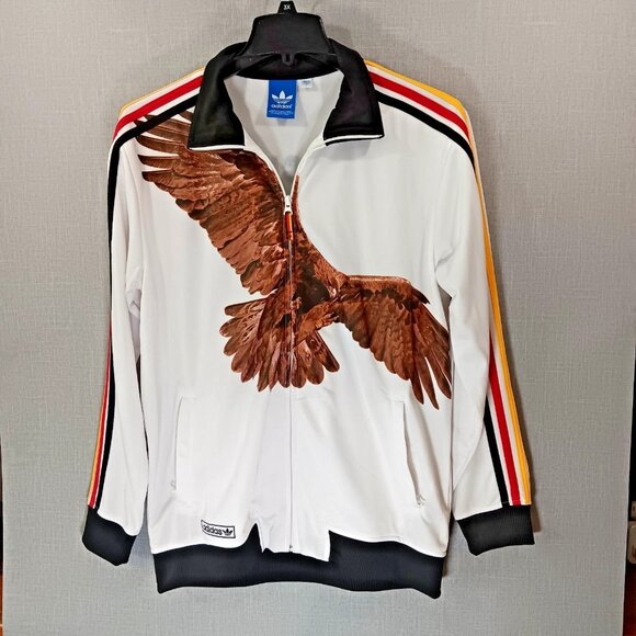RARE Adidas Originals Gerd Muller Hawk German Football Soccer Track Jacket Large - Picture 1 of 8
